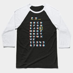 Enter Your Initials Pixel Art Retro Arcade Baseball T-Shirt